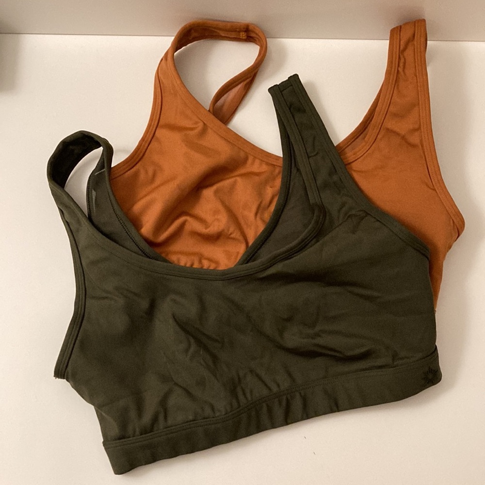 ✨ 2 FOR $20 ✨ Aerie Offline Cardio Sports Bras, Olive Green and Burnt Orange
